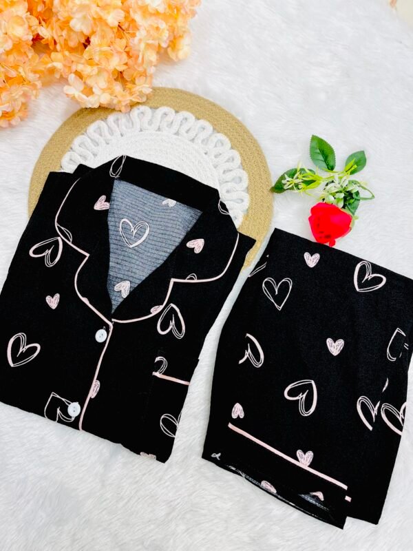 Black & Whited Heart Pajama