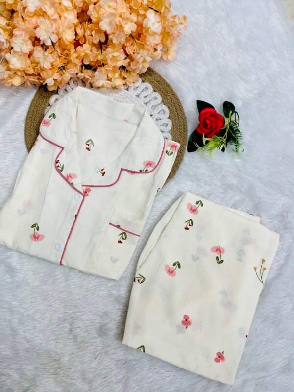 Floral White Pajama
